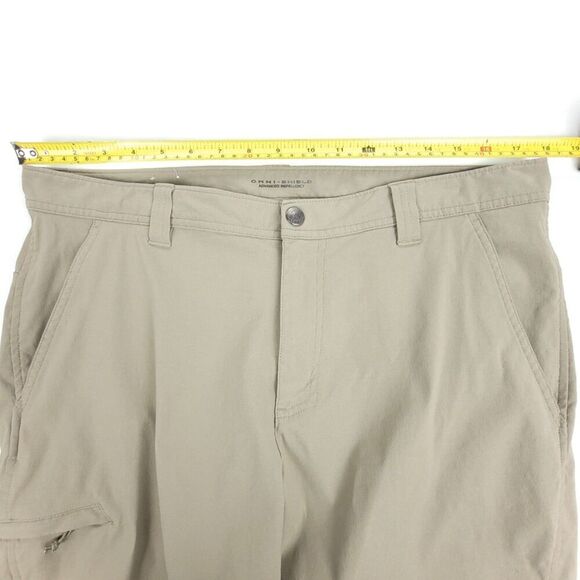 COLUMBIA Jasper Butte 10" Nylon UPF Cargo Shorts Gray Men 36 Gorpcore Khaki - Picture 3 of 9